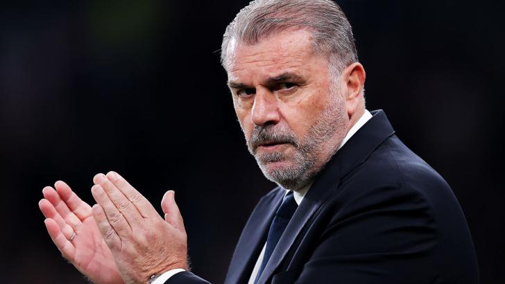 Ange Postecoglu applauds the Tottenham fans after a game